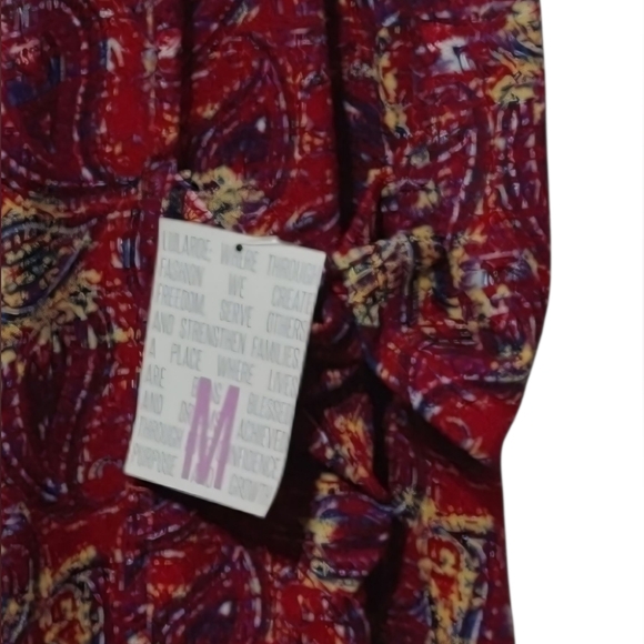 Red Cardigan with Paisleys - Picture 2 of 3